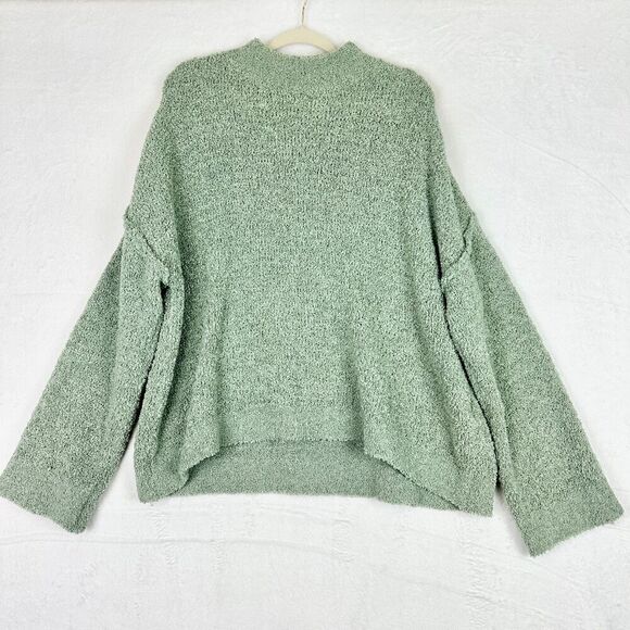 Holzweiler Sund Knit Sweater Size XS Light Teal Oversized Mock Neck Boxy - Picture 3 of 7